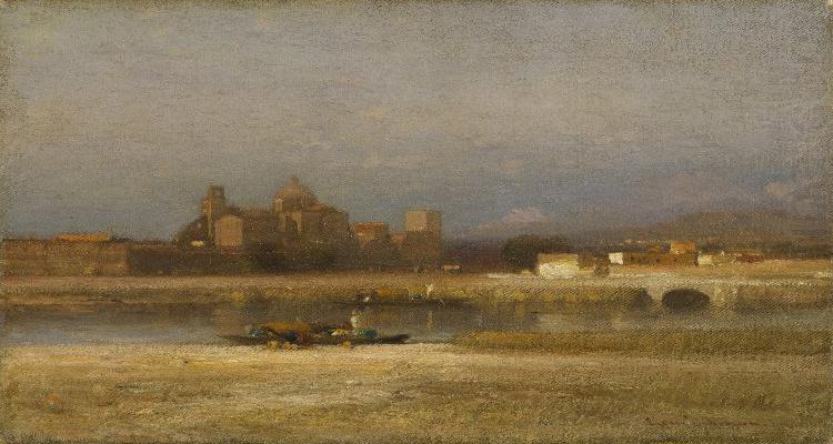 On the Viga, Outskirts of the City of Mexico, Samuel Colman